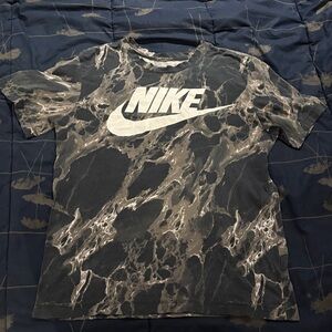 Men’s Nike Black, Brown & Gray Marble Short Sleeve T-Shirt - size S